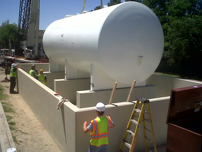 pica above ground tank installation.